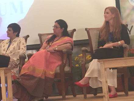 Green Earth Productions : Manasi with Women Economic Forum Awardees - Click to Enlarge Green Earth Productions : Manasi with Women Economic Forum Awardees - Click to Enlarge